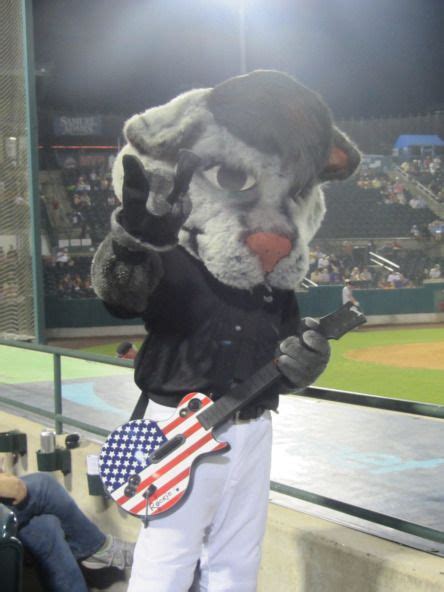 Rookie the Rock Cat, New Britain Rock Cats mascot; AA Eastern League ...