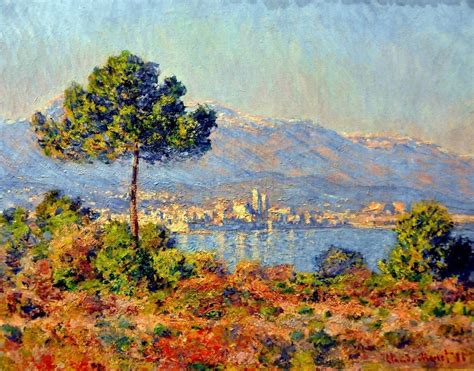 1888 - Antibes Seen from the Plateau Notre Dame, Claude Monet, Boston Museum of Fine Arts ...