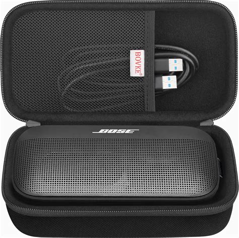 BOVKE Carrying Speaker Case for Bose SoundLink Flex Bluetooth Portable Wireless Speaker, Extra ...