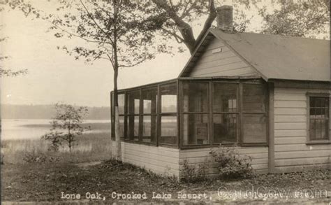 Lone Oak, Crooked Lake Resort Campbellsport, WI Postcard