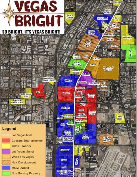 The Strip Map • Vegas Bright