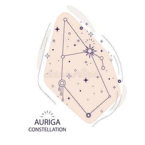 Star Constellation Auriga Vector Illustration Stock Vector - Illustration of galaxy, tattoo ...