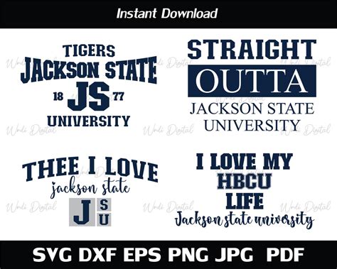 Jackson State University 1877 Svg , Straight Outta Jsu Svg , JSU Tigers ...