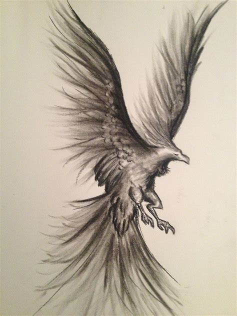 Phoenix | Charcoal art, Drawings, Literature art