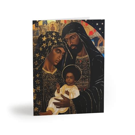 Nativity Set African Nativity Set Boxed Christmas Cards Black Theme Christmas Greeting Cards ...