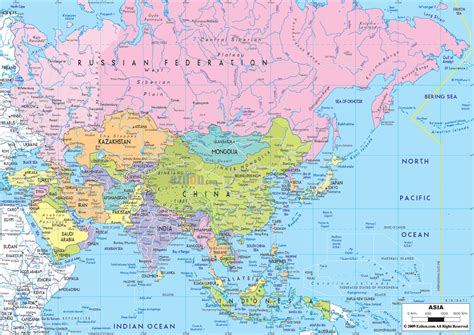 map of asian countries | Political Map of Asia and Asian Countries Maps ...