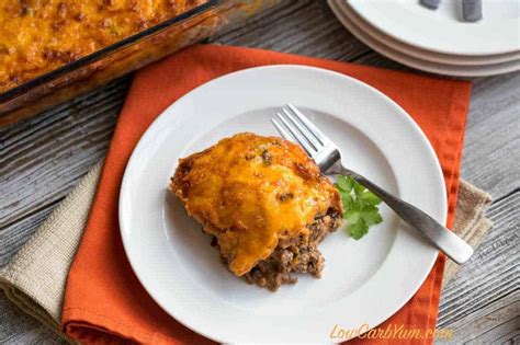 Low Carb Bacon Cheeseburger Casserole - Keto Friendly | Low Carb Yum