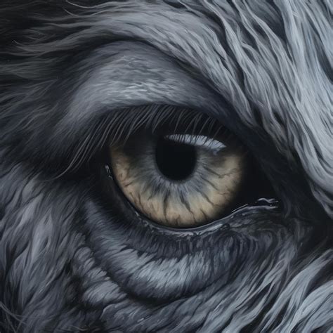 Premium AI Image | Realistic Wolf Eye Painting With Ultrafine Detail ...