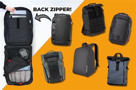 12 Backpacks with Zipper on Back (Rear Access Packs!) | Backpackies