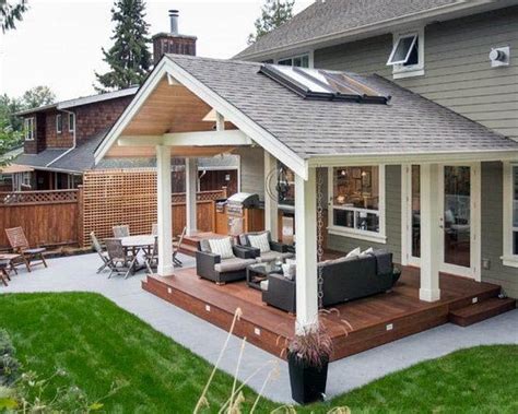 Wonderful split level deck ideas exclusive on neuronhome.com | Covered patio design, Patio ...