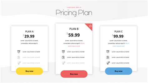 Pricing Plan Template Layout|Prices|Single Slides