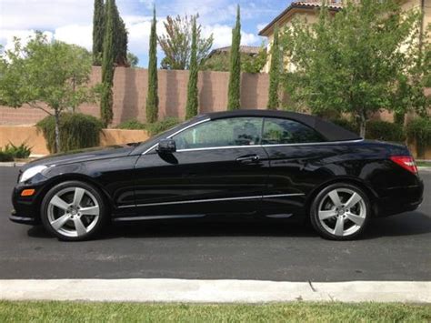 Buy used 2011 Black Mercedes-Benz E550 Base Convertible 2-Door 5.5L V8 ...