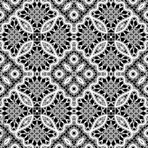 White lace texture, seamless pattern Stock Vector | Adobe Stock