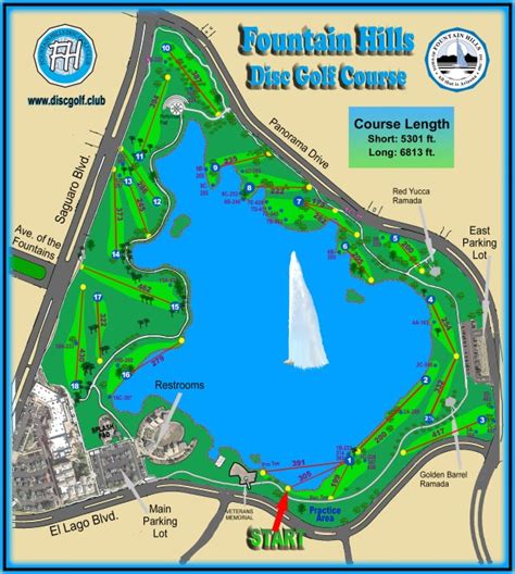 Current Course Layout - Fountain Hills Disc Golf Club