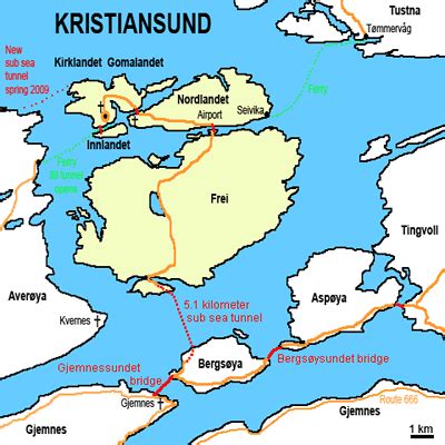 Kristiansund Map and Kristiansund Satellite Image