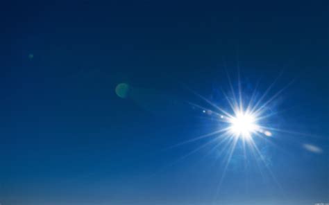 White sunlight on clear blue sky HD wallpaper | Wallpaper Flare