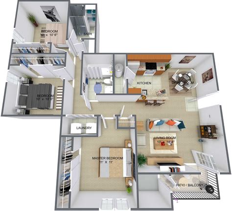 Floor Plans - Waterford Pointe Apartments