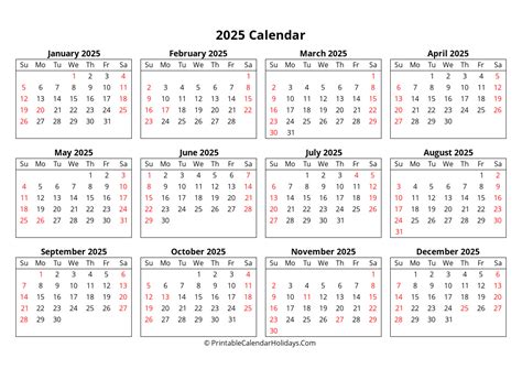 2025 Yearly Calendar Pdf Pdf - Tony Aigneis