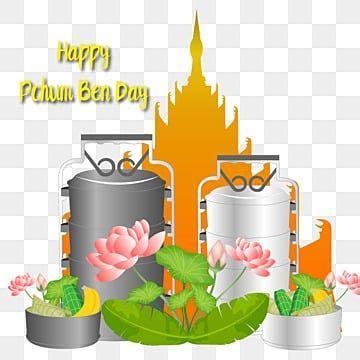 Pchum Ben Vector Hd PNG Images, Pchum Ben Day Colorful Design, Pchum Ben, Festive, Wish PNG ...