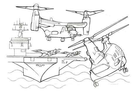 Coast Guard Helicopter Coloring Pages