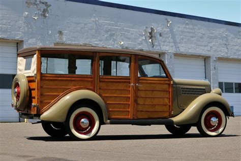 Woodie AACA First original restored Model 48 Woody station wagon - Classic Ford Model 48 1935 ...