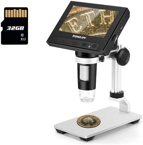 Science Education Students Gifts LCD Digital Microscope,4.3 inch Full ...