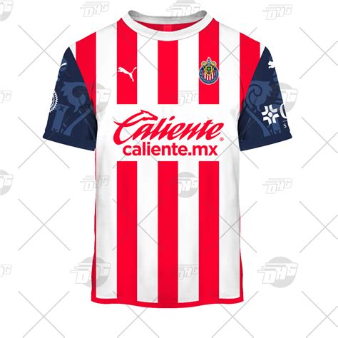 Personalize Liga MX C.D. Guadalajara (Chivas) 2021/22 Home Jersey ...