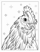 30 Chicken Coloring Pages Free PDF Printables  coloring sketch template