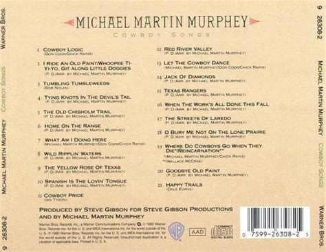 Michael Martin Murphey - Cowboy Songs (Reissue) (1990) Lossless