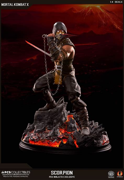 PCS Toys Mortal Kombat X Scorpion Statue Full Details - The Toyark - News