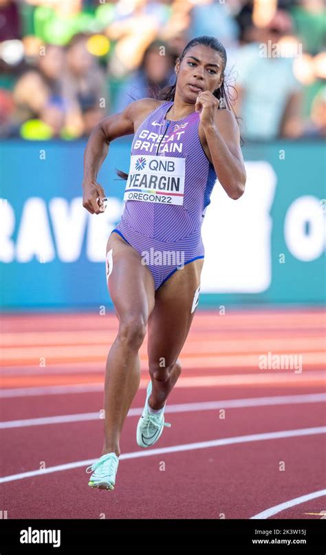 Nicole Yeargin of GB&NI competing in the women’s 400m semi finals at ...