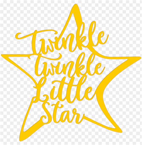 Twinkle Twinkle Little Star Metal Art - Calligraphy PNG Transparent With Clear Background ID ...