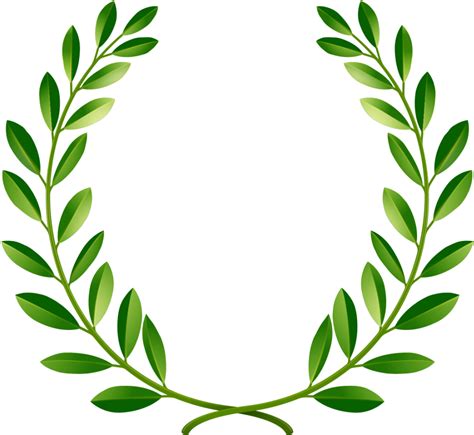 Download Transparent Leaf Crown Png - Green Laurel Wreath Png Clipart (#5192251) - PinClipart
