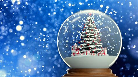 Winter Snow Globe Christmas Tree HD Wallpaper - Stylish HD… | Flickr