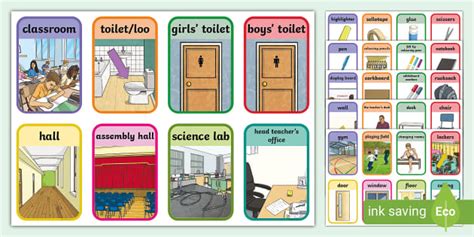 ESL Common Classroom Object Flashcards - Twinkl