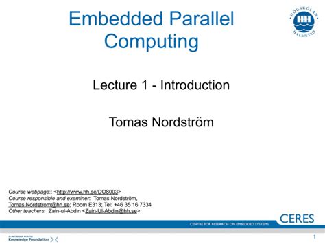 Embedded Parallel Computing