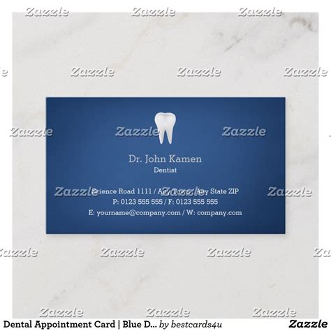 Dental Appointment Cards Templates