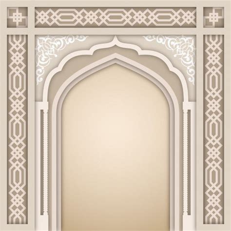 Premium Vector | Islamic arch design template | Design template, Islamic design, Design