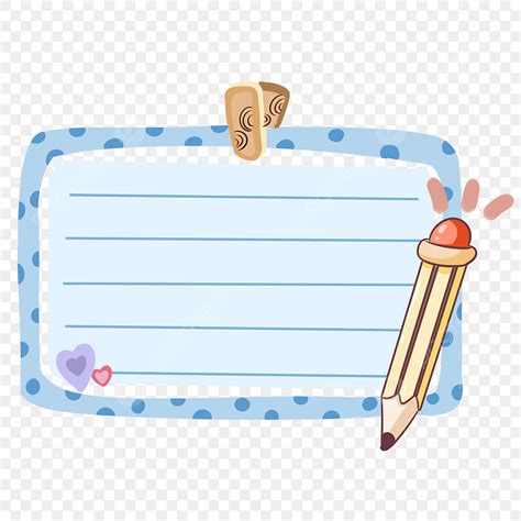 Pencil Illustration Clipart Transparent PNG Hd, Cute Pencil Border Illustration, Border, Cute ...