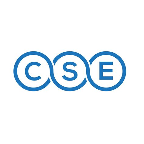 CSE letter logo design on black background. CSE creative initials ...