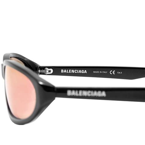 Balenciaga Neo Sunglasses Black & Violet | END.