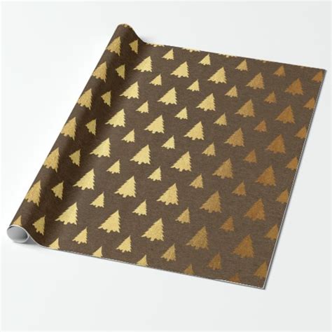 Burgundy and Gold foil Christmas Wrapping Paper | Zazzle.com