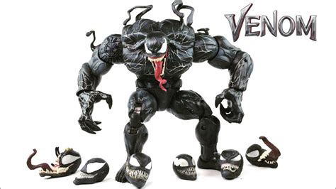 VENOM MOVIE custom Marvel Legends Monster Venom BAF spider-man 6” action figure review - YouTube