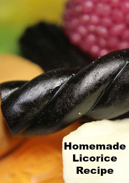 Homemade Licorice Recipe … Candy Recipes Homemade, Homemade Sweets, Homemade Candies, Sweet ...