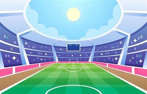 Football Field Stadium Background 2915062 Vector Art at Vecteezy