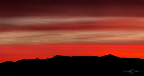 Red Sky, Jemez Mountains Sunset. Geraint Smith Photography