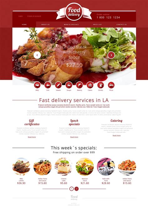 Catering Website Template