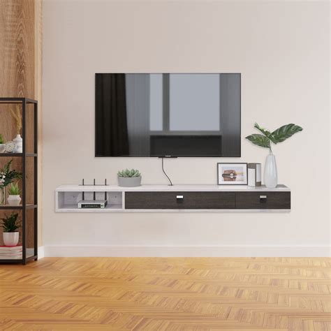 Buy Floating TV Shelf,Wall Mounted Floating TV Stand Unit Media Console ...