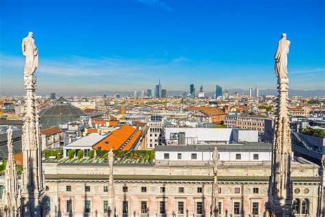 Skyline of Milan, Italy stock photo. Image of monument - 167144080