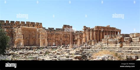 Baalbek Roman Ruins in Lebanon Stock Photo - Alamy